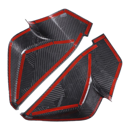 Real Carbon Fiber Interior Door Pillar Trim Cover For Corvette C8 2020+ 14