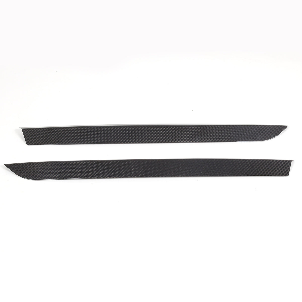 Real Carbon Fiber High Wing Spoiler Add-On Wickers Bill Pair For Corvette C8 20+ 13