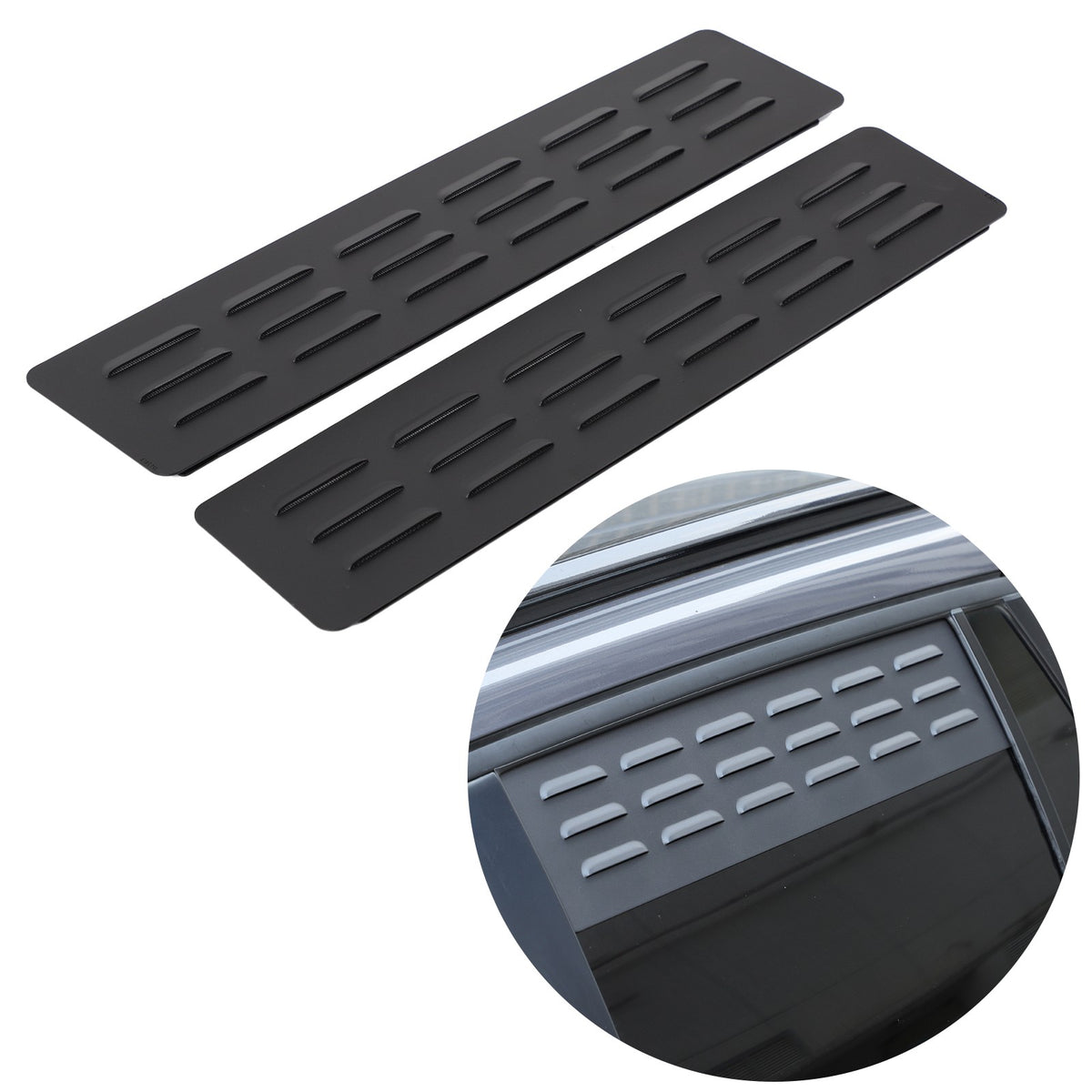 Aluminum Rear Door Window Louver Air Vent Panel Trim For Honda Pilot 2016-2022 11
