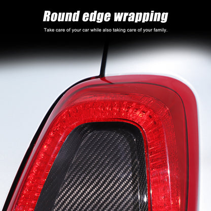 Real Carbon Fiber Rear Tail Light Panel Trim for Fiat 500 Abarth 595 695 16+ 5