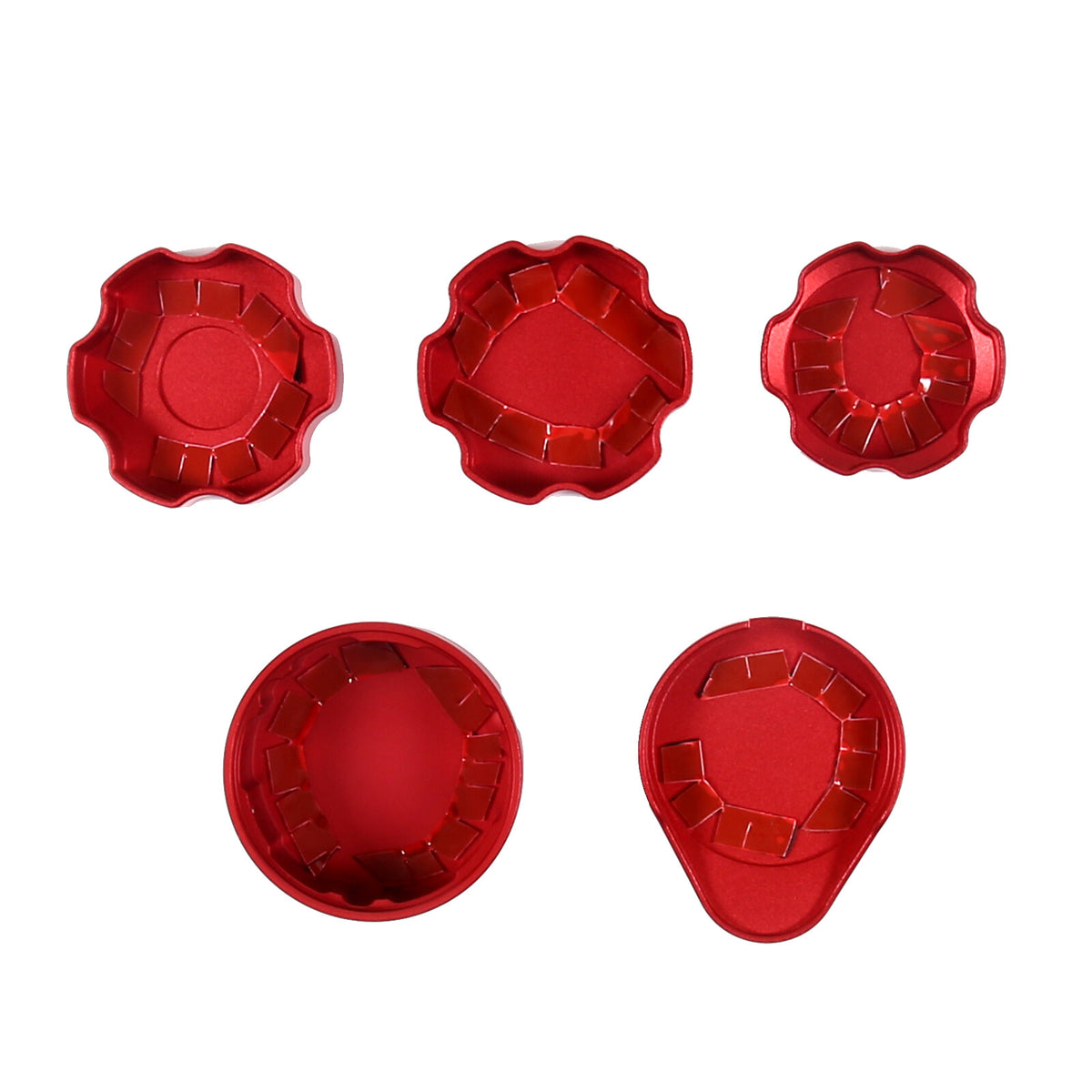 Red Aluminum Alloy Engine Intake Cover Trim Cover Set For Corvette C6 2005-13 16
