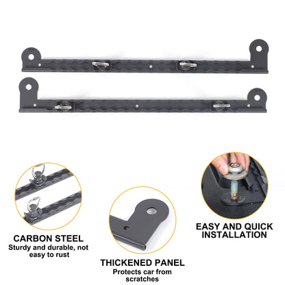 Carbon Steel Bed Side Extension Slot Trim For Toyota Tacoma 2016-2022 US 23