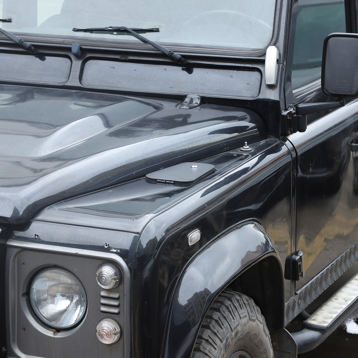 Steel Alloy Hood Air Vent Outlet Storage Box Tray For LR Defender L316 2004-2018 10