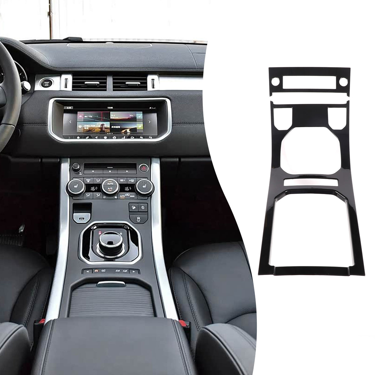 Glossy Piano Black Center Console Panel Trim For Land Rover Evoque L538 2012-18 17