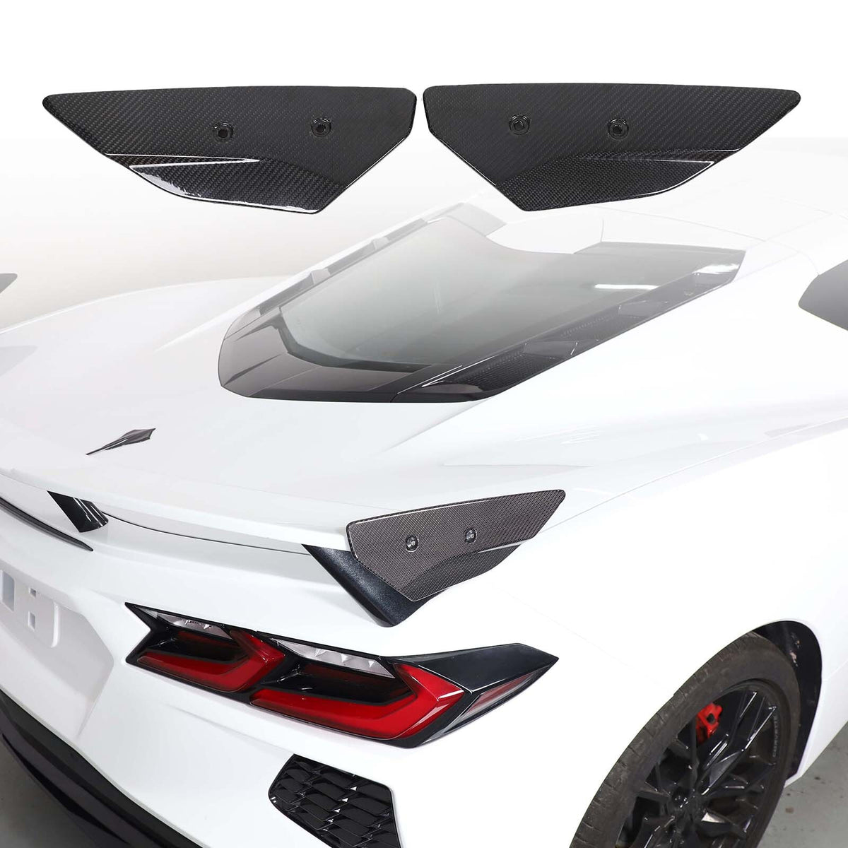 Real Carbon Fiber Replacement Rear Tail Trunk Lid Cover For Corvette C8 20+ US 5