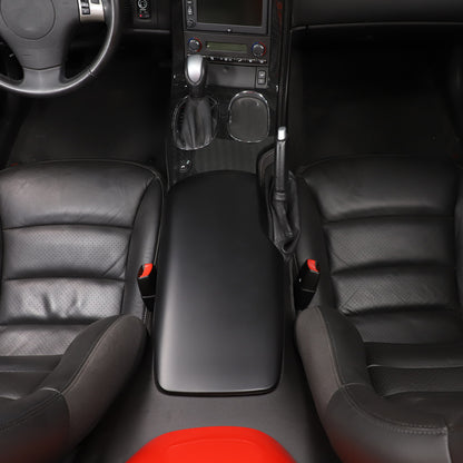 Matte Black Center Console Armrest Trim Cover For Corvette C6 2005-2013 US 8
