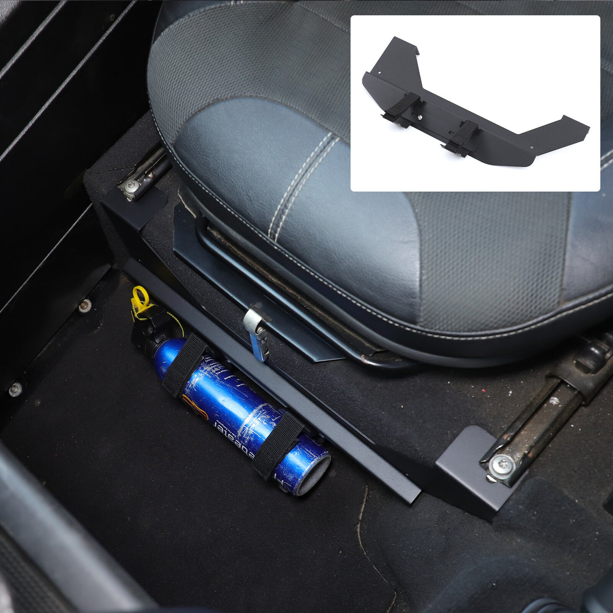 Car Seat Fire Extinguisher Holder Mount Bracket For LR Defender L316 2004-2018 11