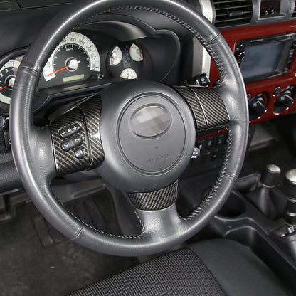 ABS Carbon Fiber Full Interior Center Decoration Trim Kit For FJ Cruiser 2007-21 - Styles 1-5 9