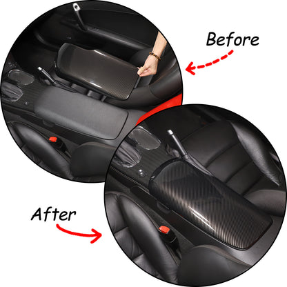 Carbon Fiber ABS Center Console Panel Cover Trim Set For 2005-2013 Corvette C6 19