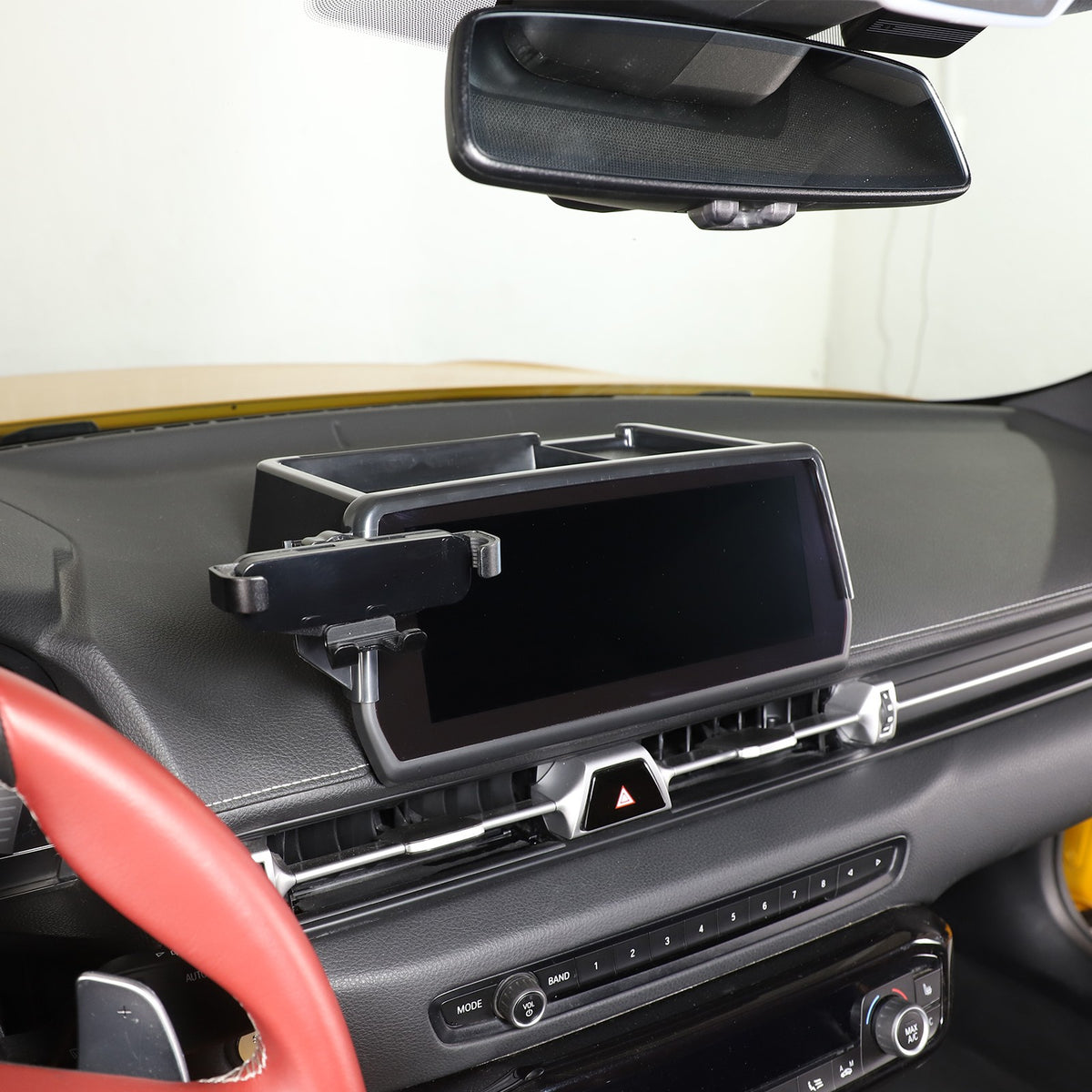 Center Console Screen Rear Phone Mount Storage Box For Toyota Supra A90 2019+ US 15