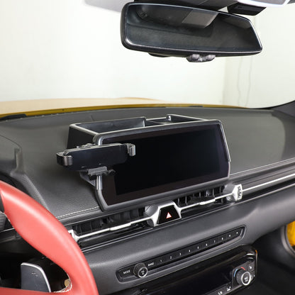 Center Console Screen Rear Phone Mount Storage Box For Toyota Supra A90 2019+ US 15