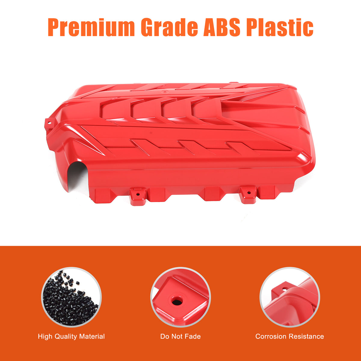 Red ABS Engine hood Compartment panel Trim Cover For Corvette C8 2020-2026 9