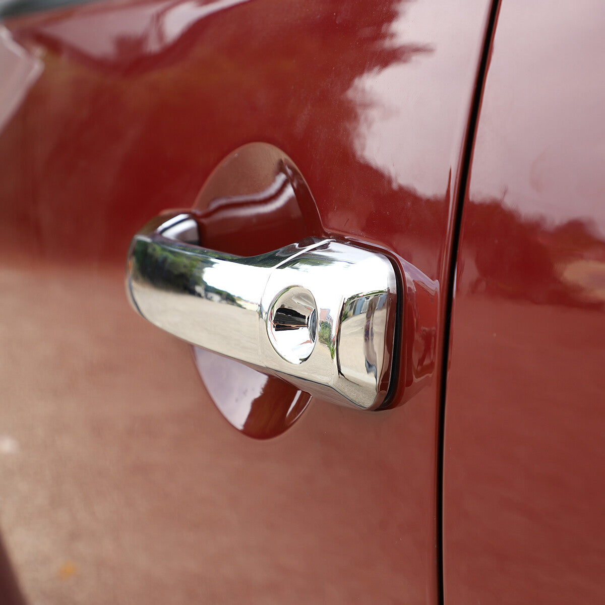 Chrome Door Handle & Rearview Mirror Trim Cover Kit For FJ Cruiser 2007-21 11