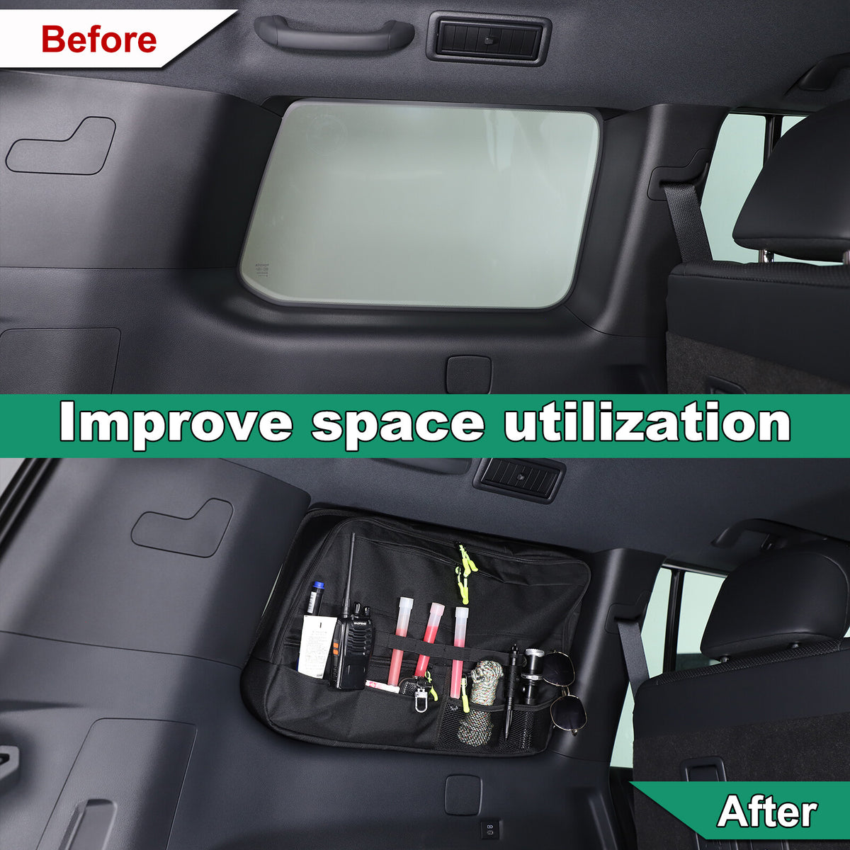 Rear Window Left Side Storage Bag Packet For Toyota Land Cruiser LC250 24+ 19