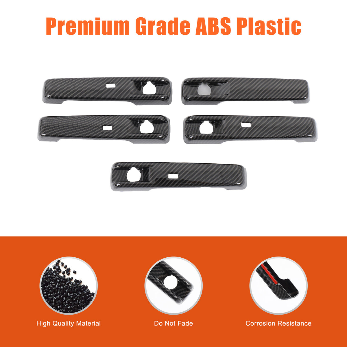 Carbon Fiber ABS Exterior Door Handle Cover Trim For Benz G-Class W465 2025+ 8