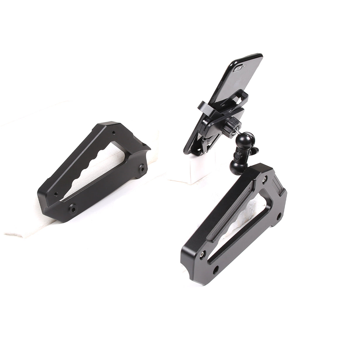 Black Alloy Center Door Pull Handle Panel Cover trim For LR Defender 2020-24 14