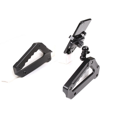 Black Alloy Center Door Pull Handle Panel Cover trim For LR Defender 2020-24 14