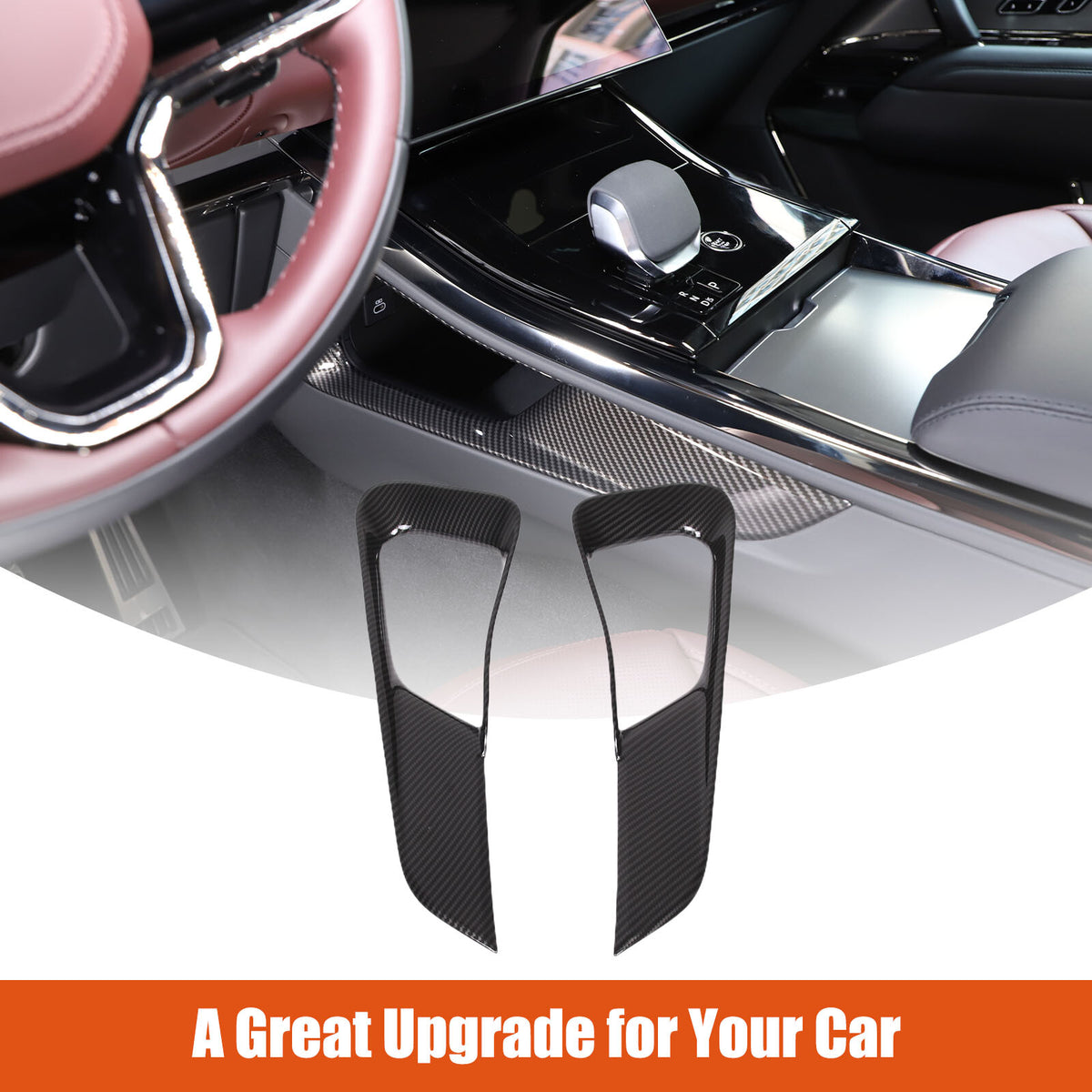 ABS Carbon Fiber Center Console Gear Shift Strip Trim For Range Rover Sport 23+ 11