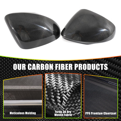 Real Carbon Fiber Outer Exterior Rearview Mirror Covers For Alfa Romeo Tonale 4