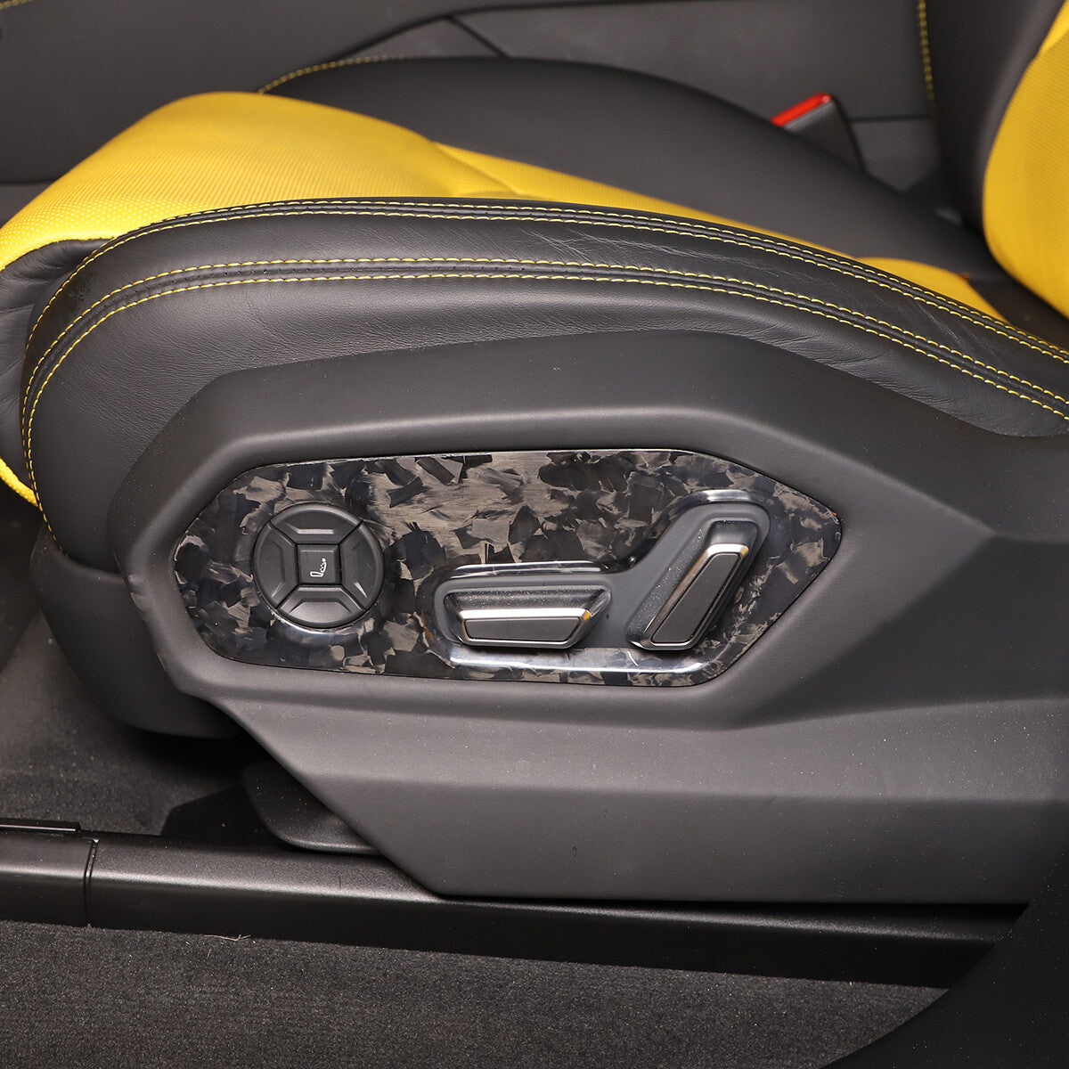 Forged Carbon Seat Backrest Switch Panel Cover Trim For Lamborghini URUS 18-23 10