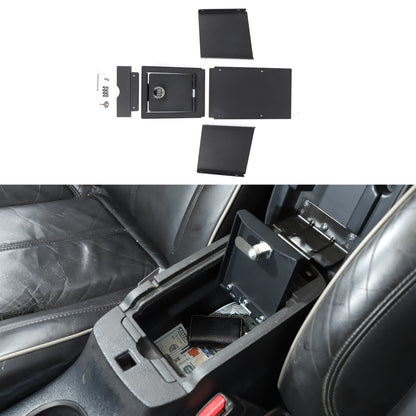 Steel Center Console Safe GUN Storage Lock Box W/ Tray For Hummer H3 2005-2009 12