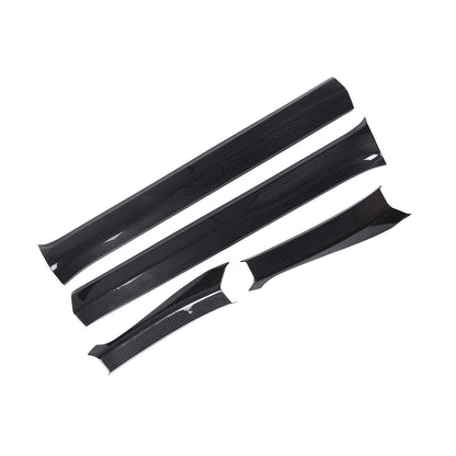 Real Carbon Fiber Interior Door Sill Trim Cover For Corvette C8 Z51 2020-2026 4
