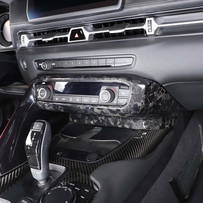 Forged Carbon Center Console Panel Trim Cover For Toyota SUPRA MK5 A90 2019-2024 11