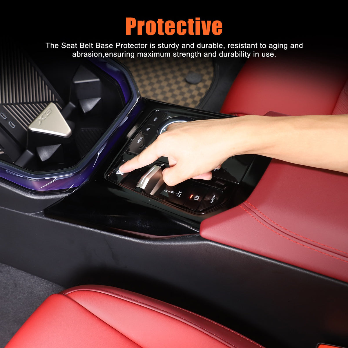 Glossy Piano Center Console Gear Shift Panel Frame Trim For BMW X3 G45 2025+ US 13
