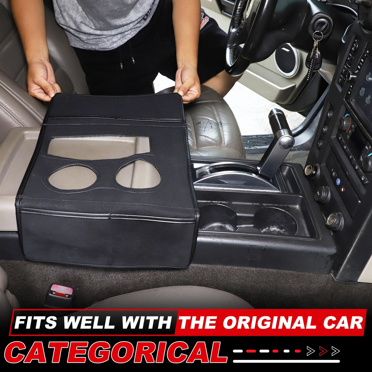 Suede Cloth Center Console Gear Shift Trim Cover For Hummer H2 2003-2009 US 15