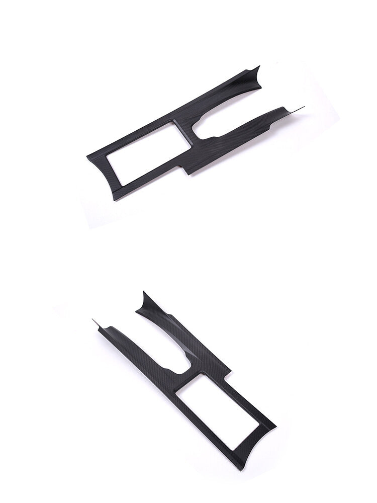 Matte Real Carbon Fiber Console Gear Shift Panel Cover For Nissan GTR R35 08-16 5