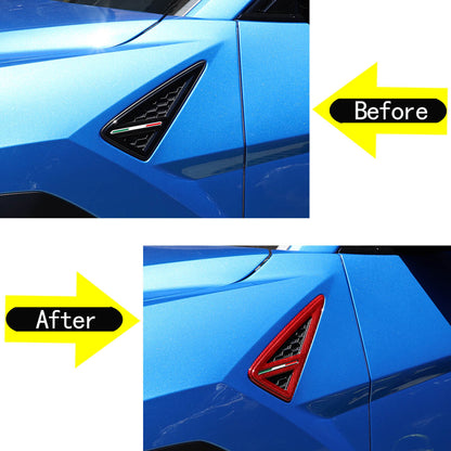 Red Car Side Wing Air Flow Fender Vent Trim Sticker For Lamborghini URUS 18-23 10