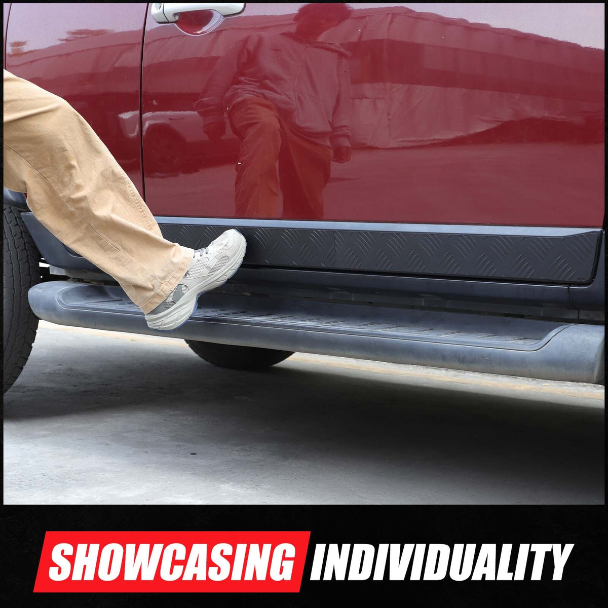 Black Alloy Car Body Door Side Molding Trim For Toyota FJ Cruiser 2007-21 11