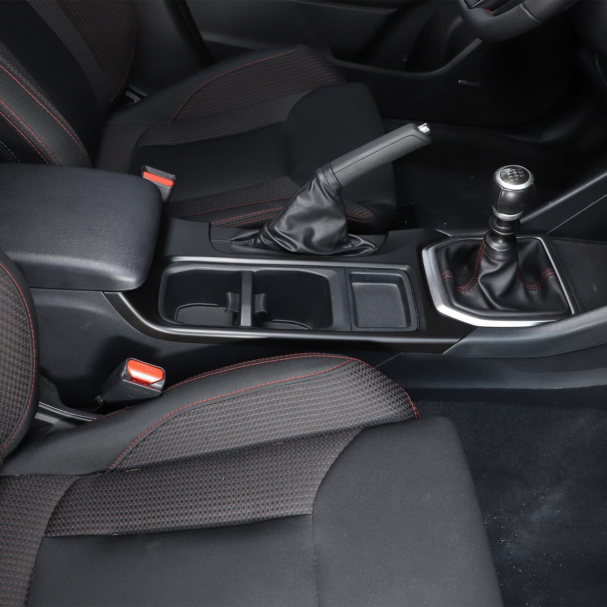 Matte Black Center Console Gear Shift Cup Holder Trim for Subaru WRX VB MT 22-24 9