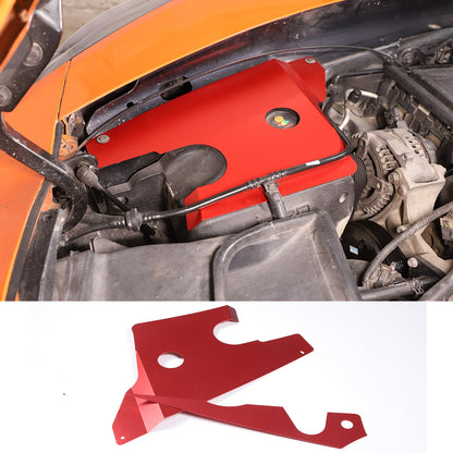 Red Alloy Car Engine Side Dust Panel Trim Cover For Corvette C7 2014-2019 1