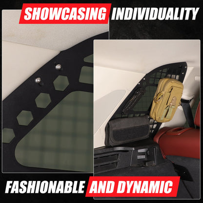 Aluminum Trunk Side Window Storage Hanger Bag Molle Panel For BMW X5 G05 2019-25 11