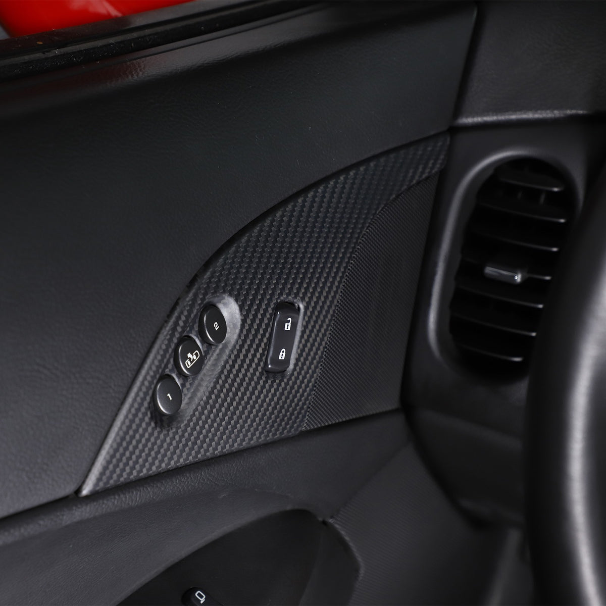 Matte Dry Real Carbon Fiber Center Console Trim Cover For Corvette C6 2005-13 91