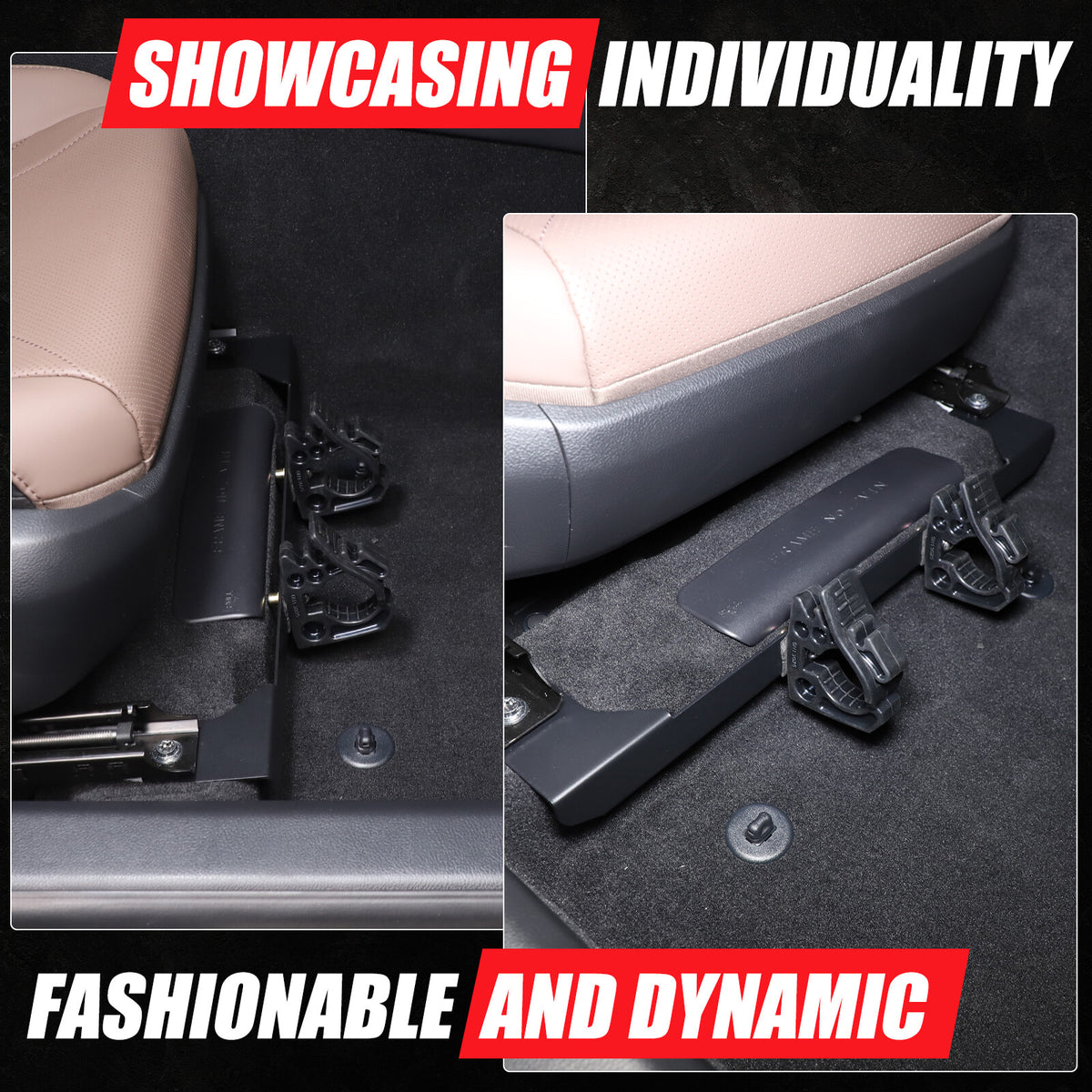 Passanger Under Seat Flashlight Holder Bracket Mount For Lexus ES300h ES350 18+ 4