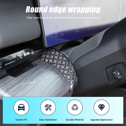 X Real Carbon Fiber Dashboard Console Side Trim For BMW 5 Series G60 2024+ 9