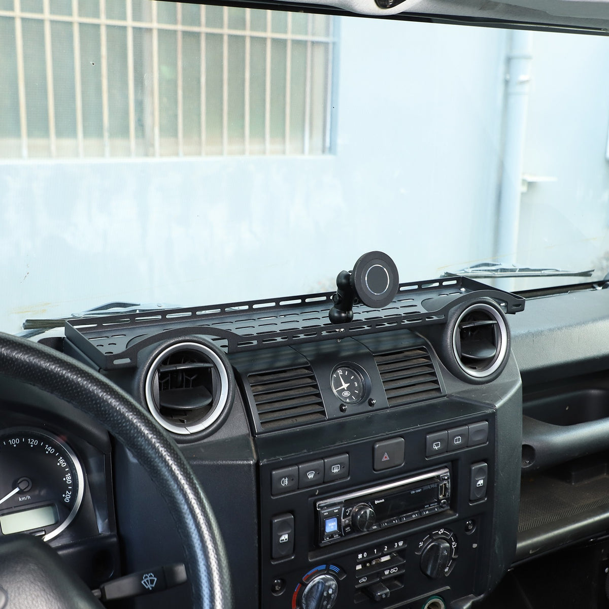 Magnetic Phone Holder Dashboard Storage Box For Land Rover Defender 2004-2018 7