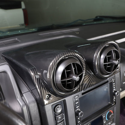 Carbon Fiber Style Central Control Airvent Trim For Hummer H2 SUV 2003-07 US 7