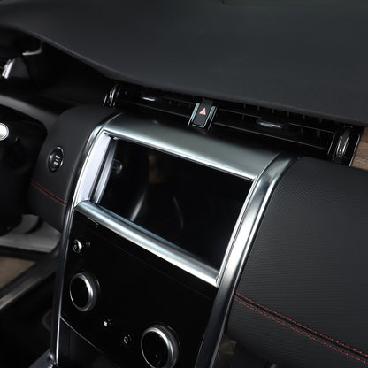 Silver Console Navigation Screen Trim Cover For Land Rover Discovery Sport 20-22 4