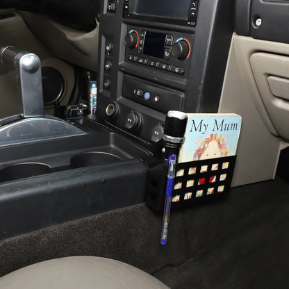 Interior Gear Shift Side Storage Box Two Baskets For Hummer H2 2001-2007 11