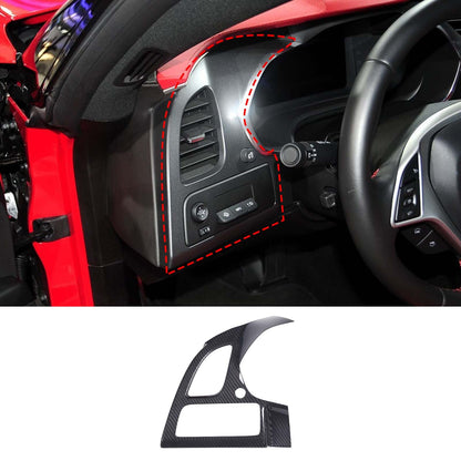 Real Carbon Fiber Interior Dashboard Trim Cover Decor Kit For Corvette C7 14-19 211