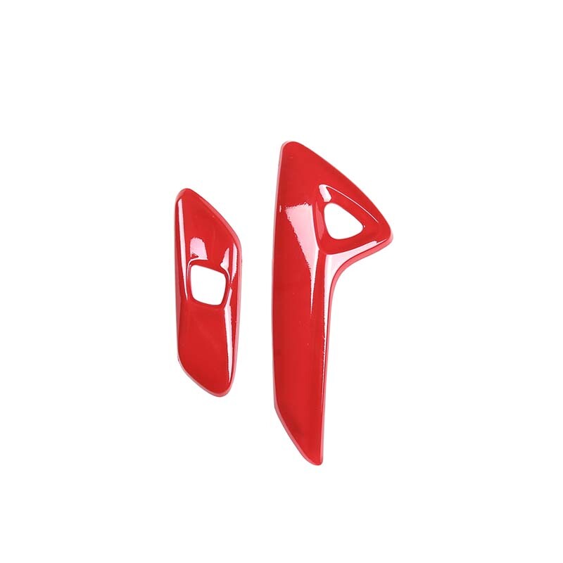 Red Interior Window Lift Door Handle Cover Trim Kit For Corvette C7 14-19 5