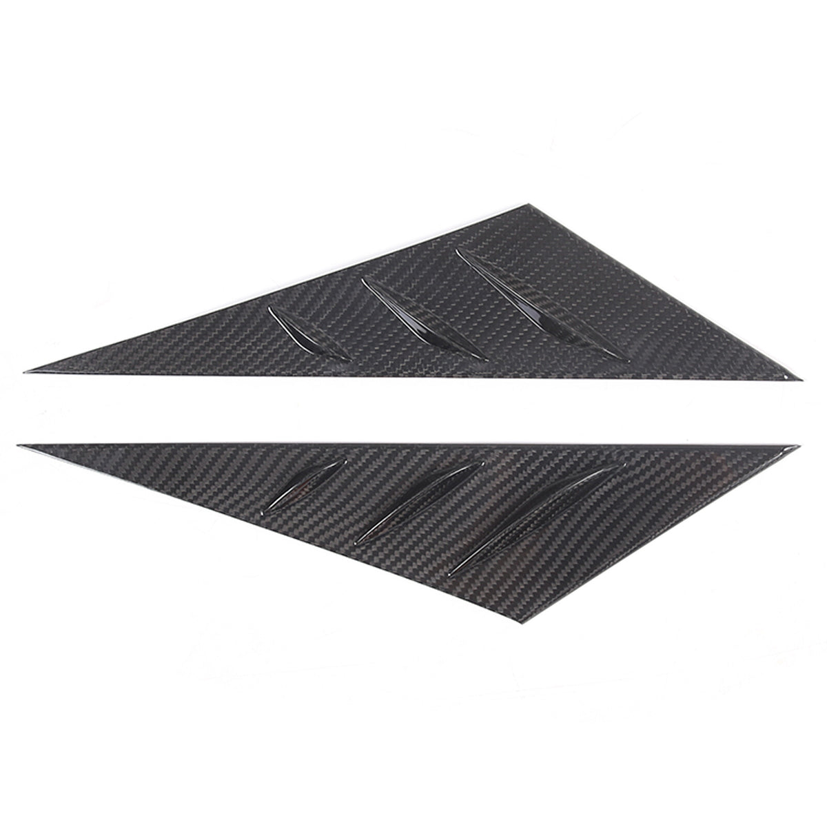 Real Carbon Fiber Window Triangle A-Pillar Cover Trim For Corvette C6 2005-13 7