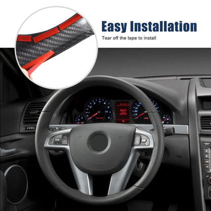 Real Dry Carbon Fiber Steering Wheel Trim For Pontiac G8 2008-2009 4