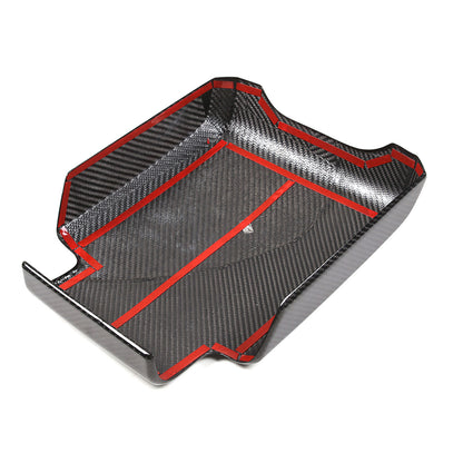 Real Carbon Fiber Center Console Armrest Box Cover For LR Defender 90 110 20-24 16