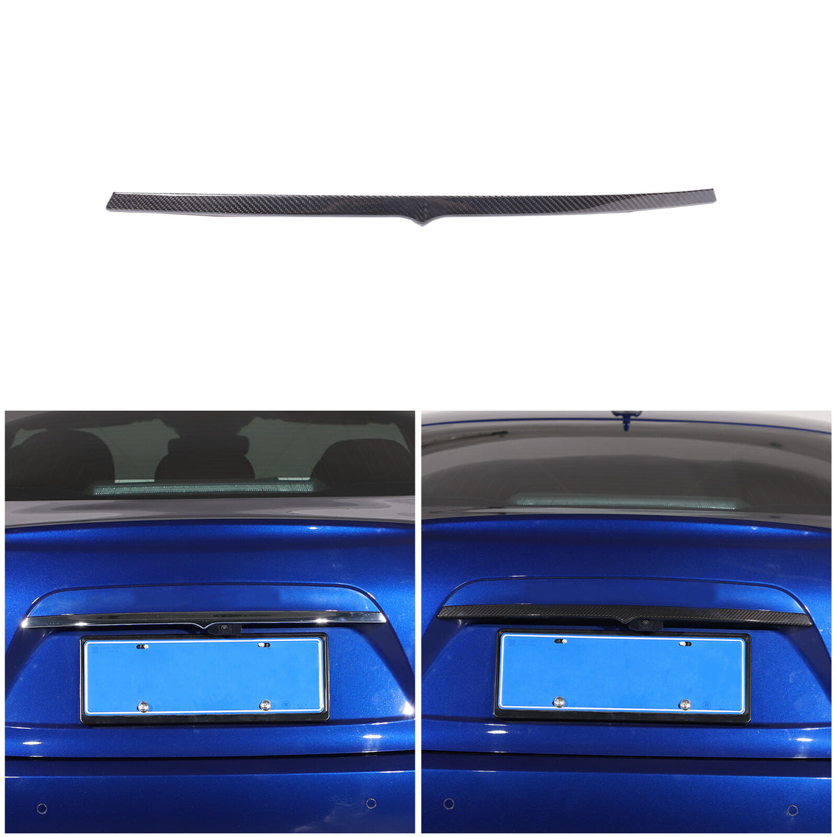 Carbon Fiber Rear Tailgate Trunk Lid Sill Cover Trim For Maserati Ghibli 2014-19 13