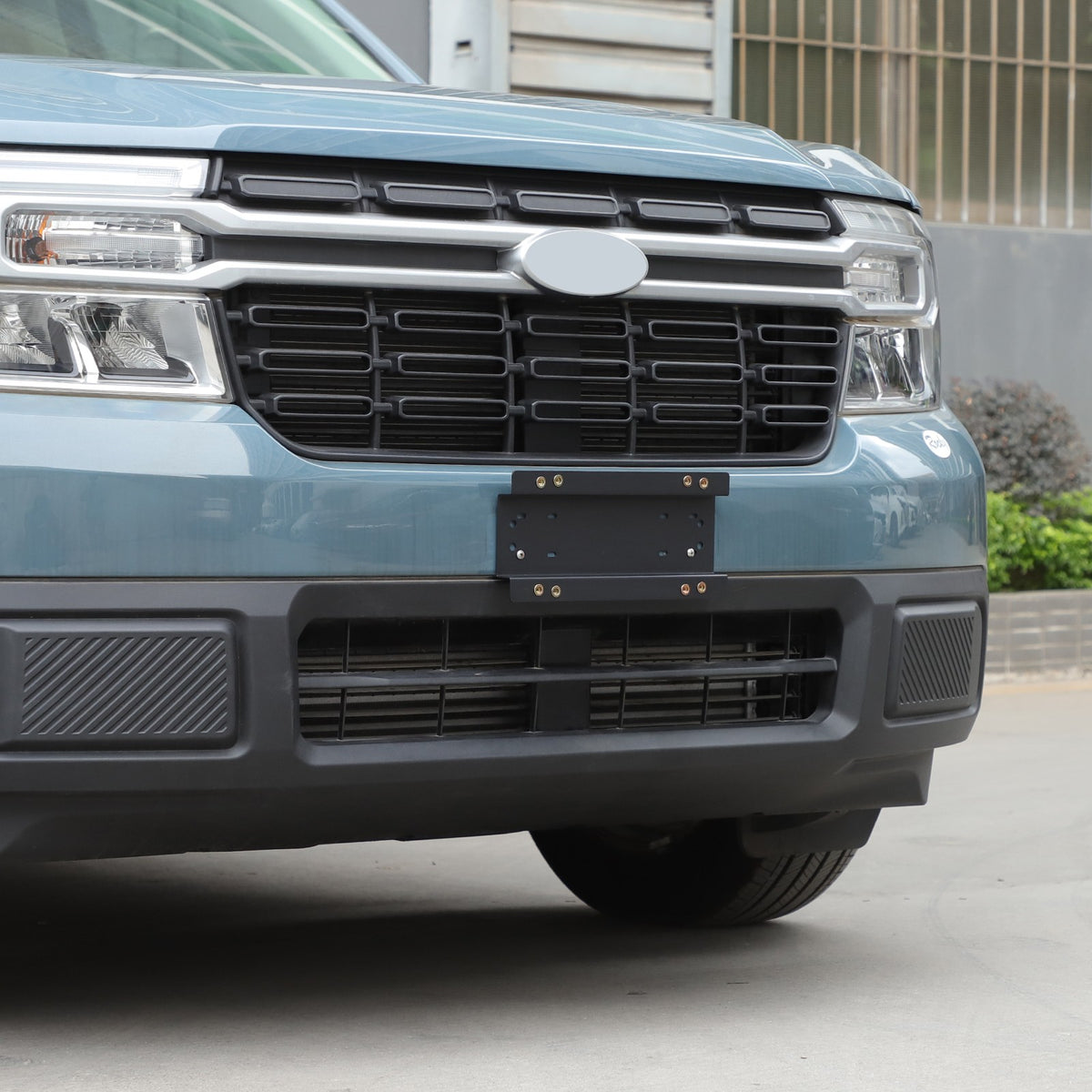 Carbon Steel License Plate Frame Trim For Ford Maverick 2022+ (US Version) 1
