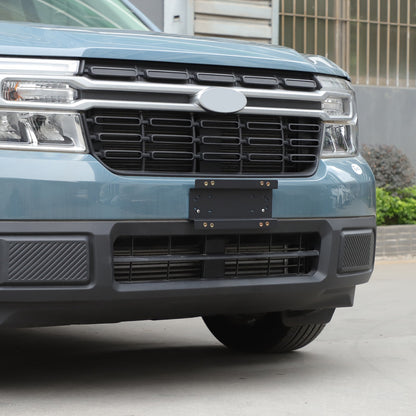 Carbon Steel License Plate Frame Trim For Ford Maverick 2022+ (US Version) 1